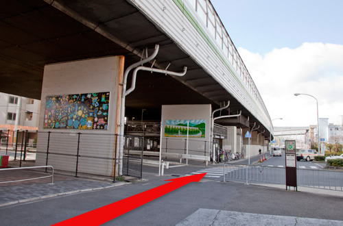 地下鉄・近鉄 竹田駅からのアクセス（徒歩）3